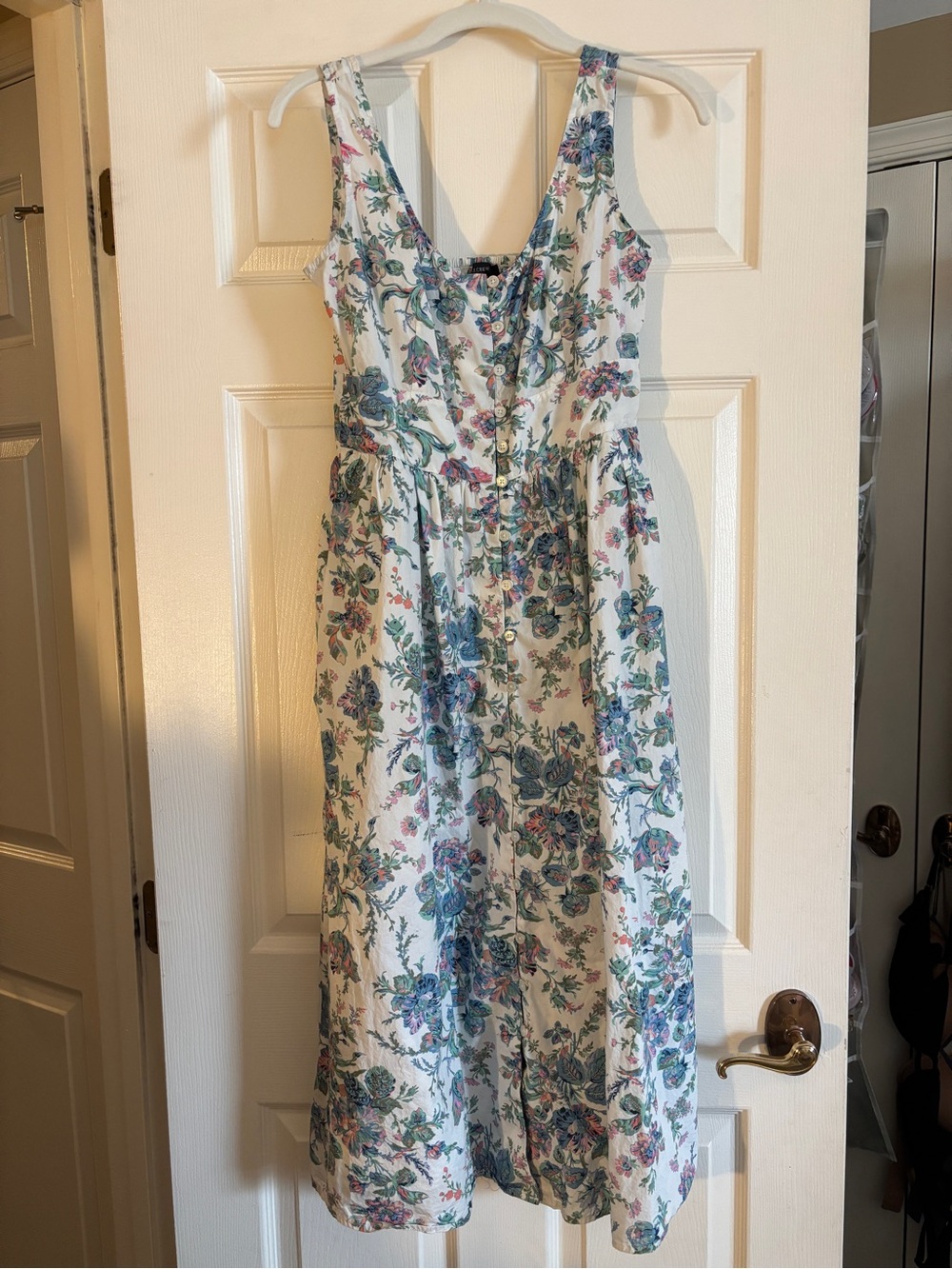 Floral Button-Front Dress